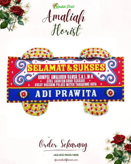 Papan Bunga Ucapan Selamat Curahmojo